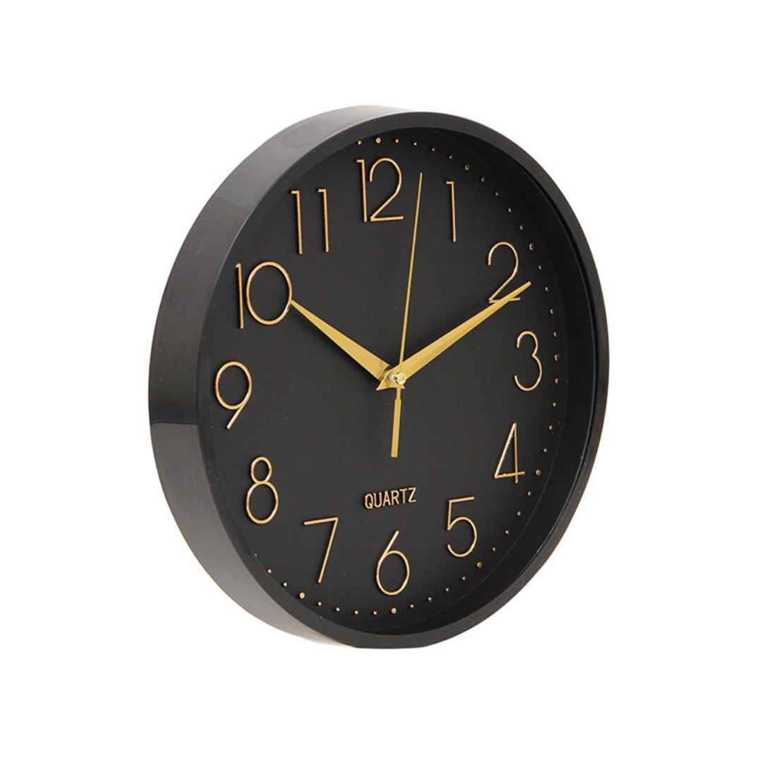 RELOJ PARED NEGRO