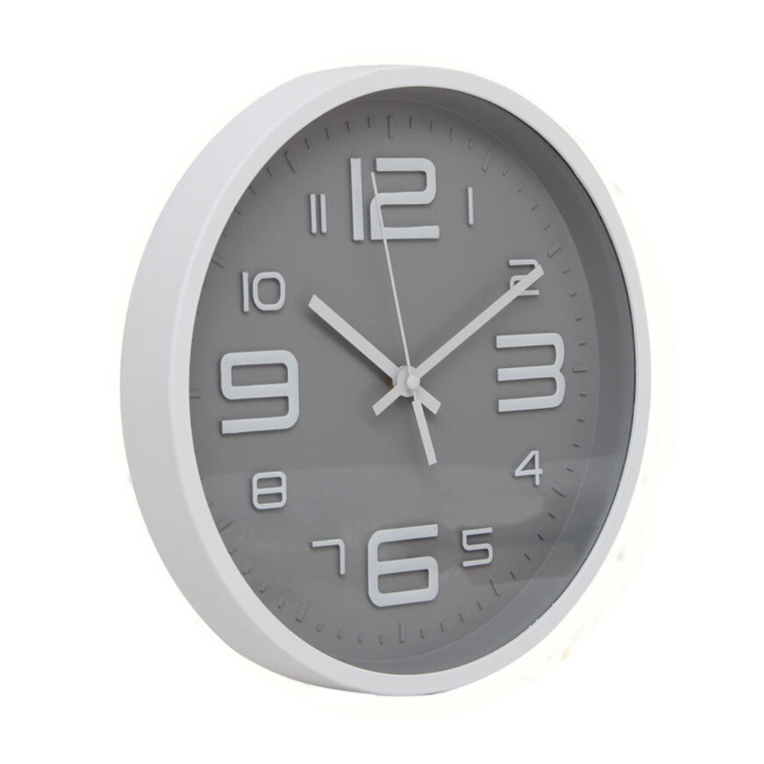 RELOJ 30CM MARCO BLANCO...
