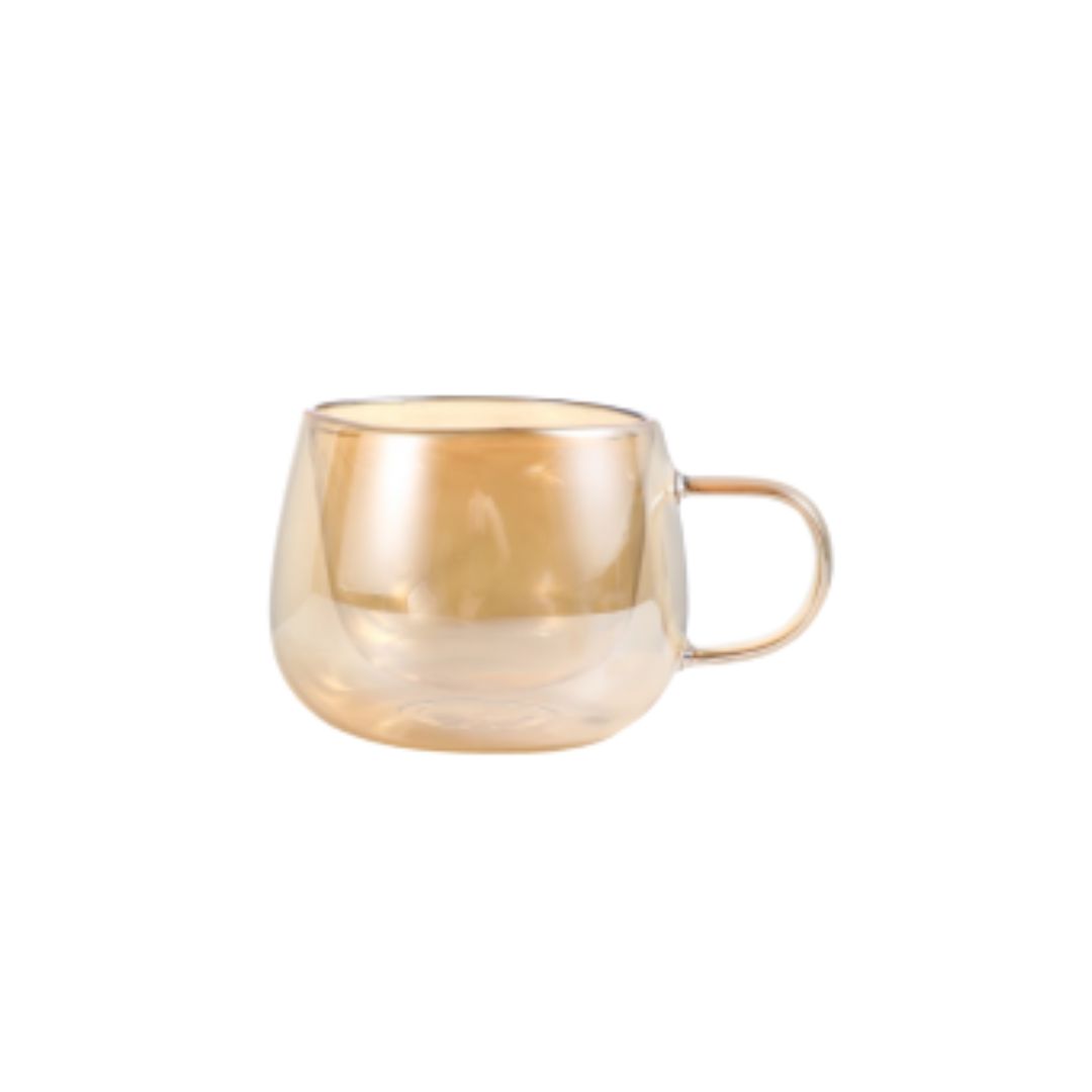 TAZA DOBLE VIDRIO AMBAR...