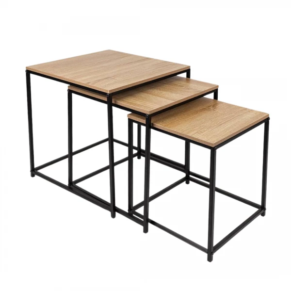 SET X3 MESAS DE MADERA ...