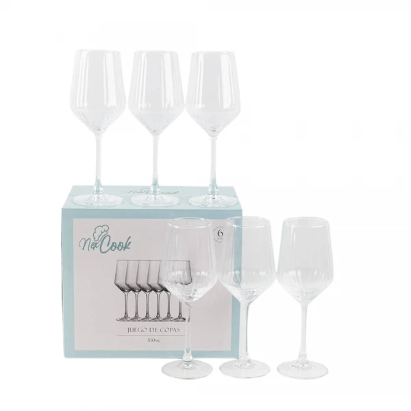 SET X6 COPAS VIDRIO