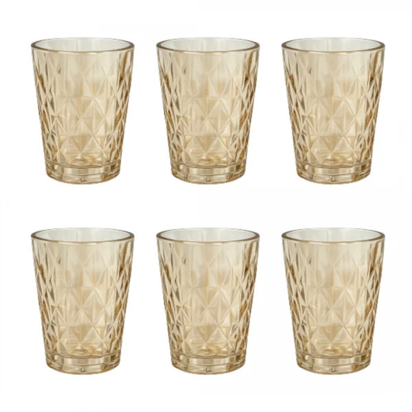 SET X6 VASOS ROMBOS 367...