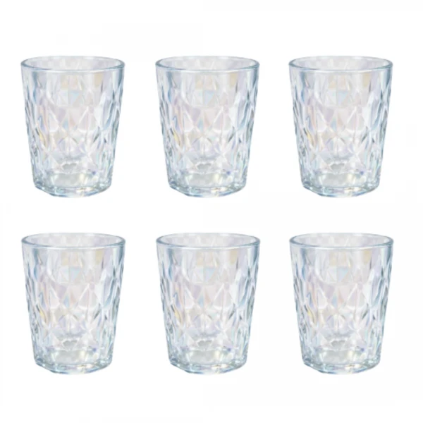 SET X6 VASOS ROMBOS 367...