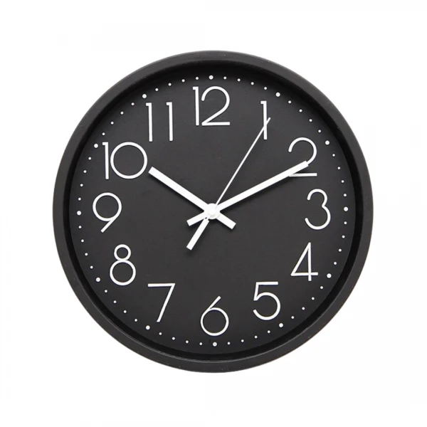 RELOJ PARED 30CM NEGRO