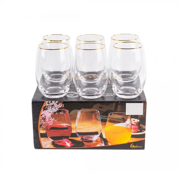 VASO X6 VIDRIO BORDE DO...