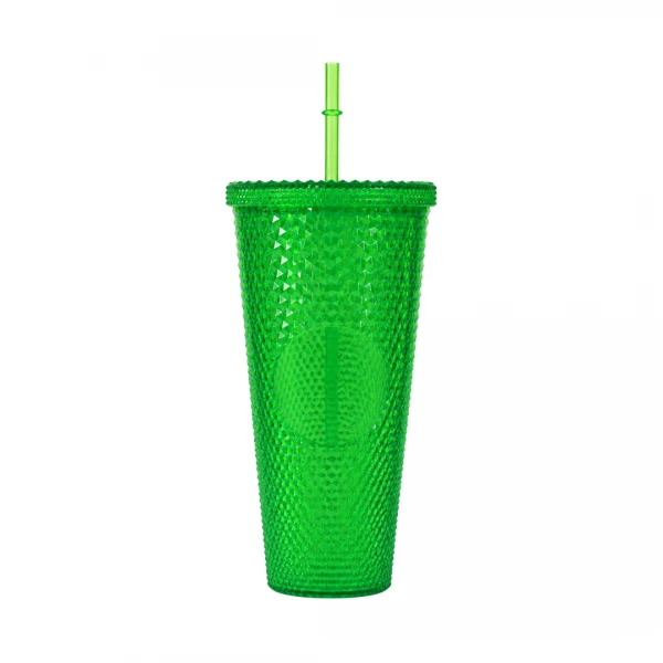 VASO CON TAPA Y SORBETE...
